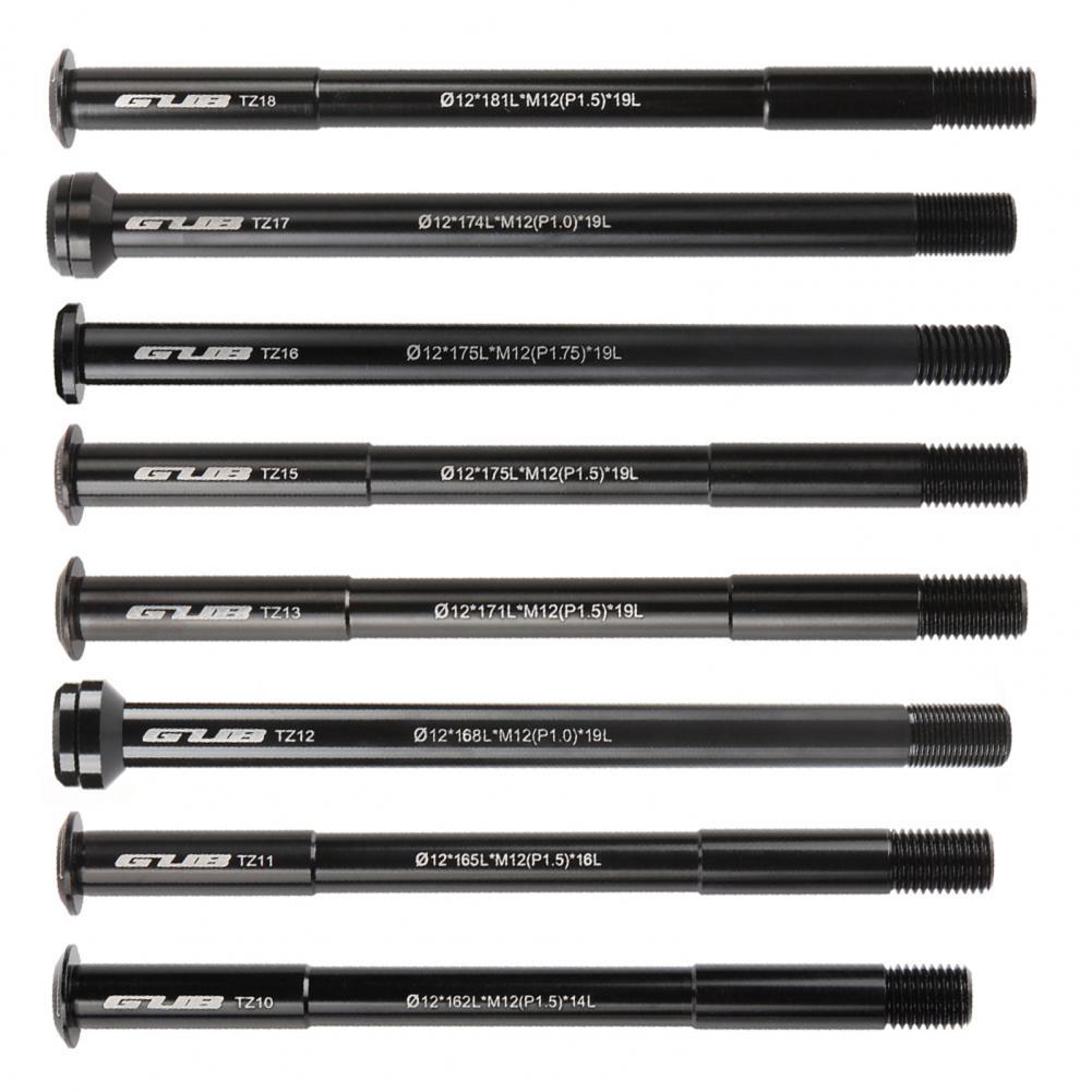 GUB Bicycle Thru Axle Bike Hubs Tube Shaft Skewers Front Rear Axle with Quick Release 175mm 171mm 168mm 185mm 195mm