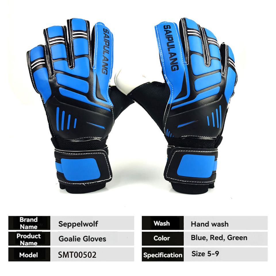Loogdeel Fußball-Torwarthandschuhe für Erwachsene, verdicktes Latex, für Torwart, Kinder, Fußball, Handtrainingszubehör, Trainingshandschuhe