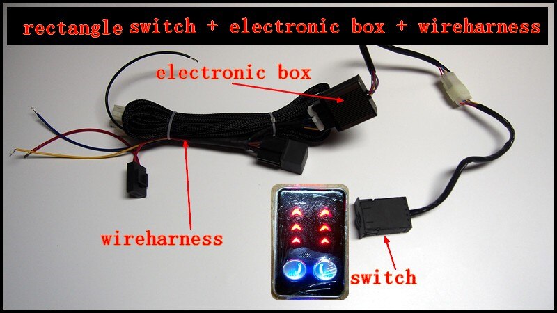 car heater car seat heat switch and wireharness only,kinds of heat switch to choose: rectangle switch