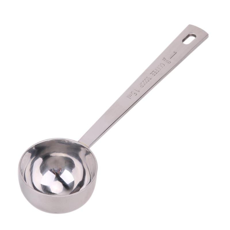 15ML/30ML Coffee Scoop Thicken Stainless Steel Tablespoon Measuring Spoons Tablespoon Tea Spoon for Fruit Powder Dried Milk: 15ML
