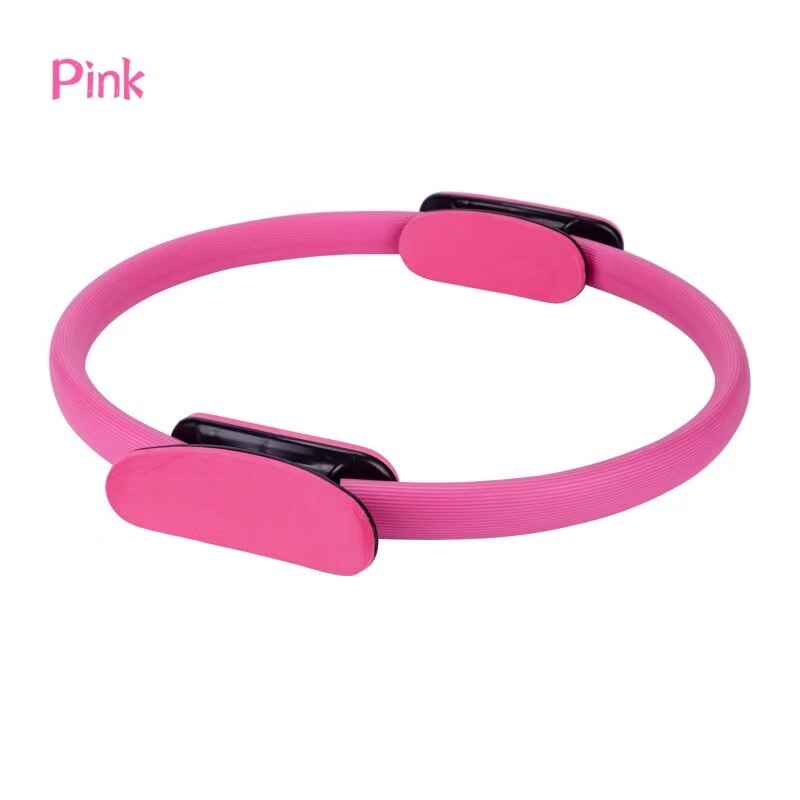 MultifunctionalWeight Loss Yoga Circle Pilates Magic Circle Fitness Equipment: Pink