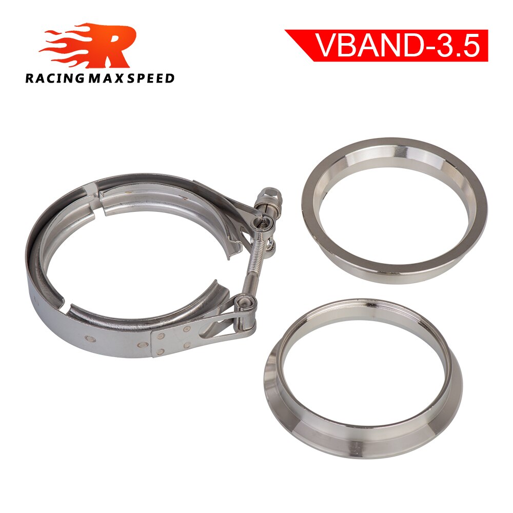 304 Rvs 2 2.5 3 3.5 4 V-Band Klem 3 Inch V-Band 4 Inch Uitlaat flens 76Mm Turbo Uitlaat Vband V Klemmen Kits: 3.5 inch