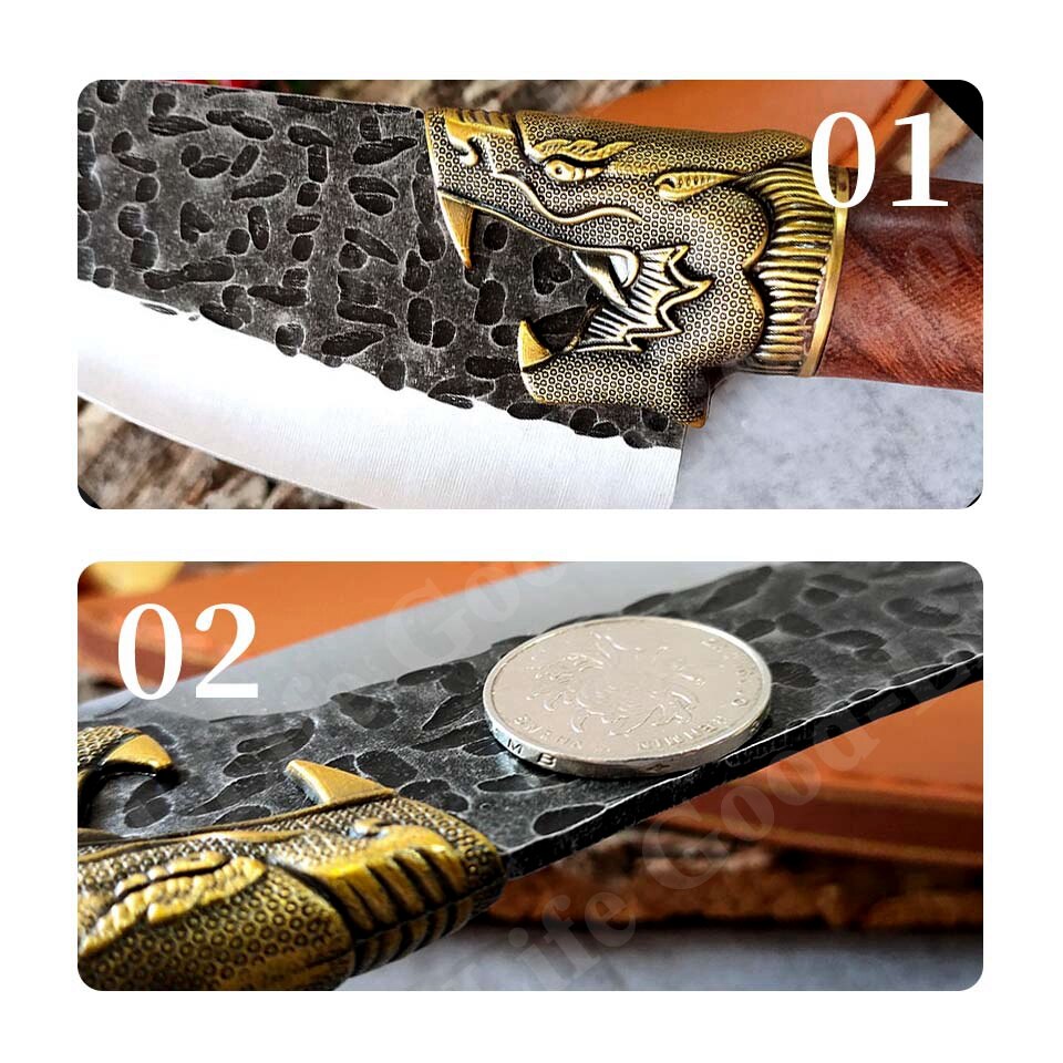 Forged Boning Knife Butcher Knife Set Knives Kitchen High Carbon Damascus Stainless Steel Meat Cleaver Slicing Cooking Tools