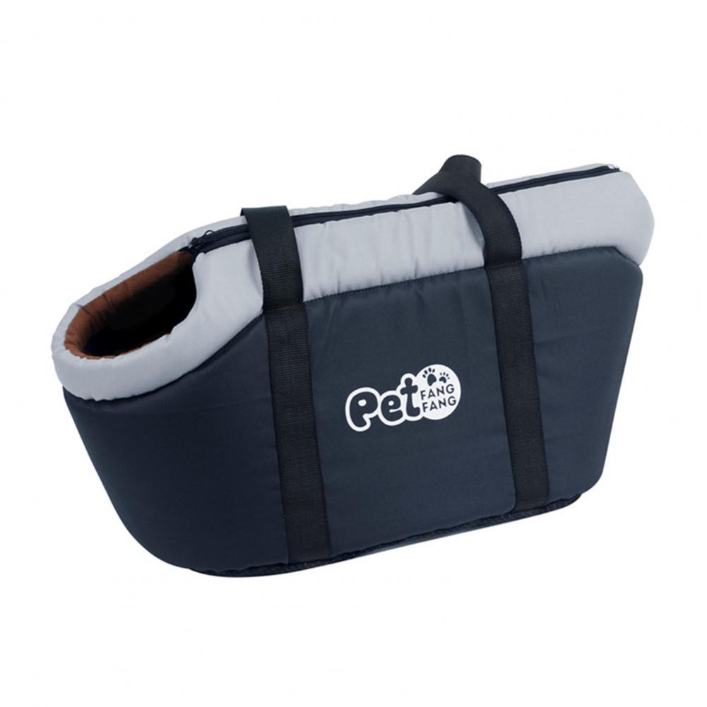 Comfortable Carrier Tote Stylish Pet Bag Shoulder Strap with Hole Interior Pad Carrier Tote: Black1