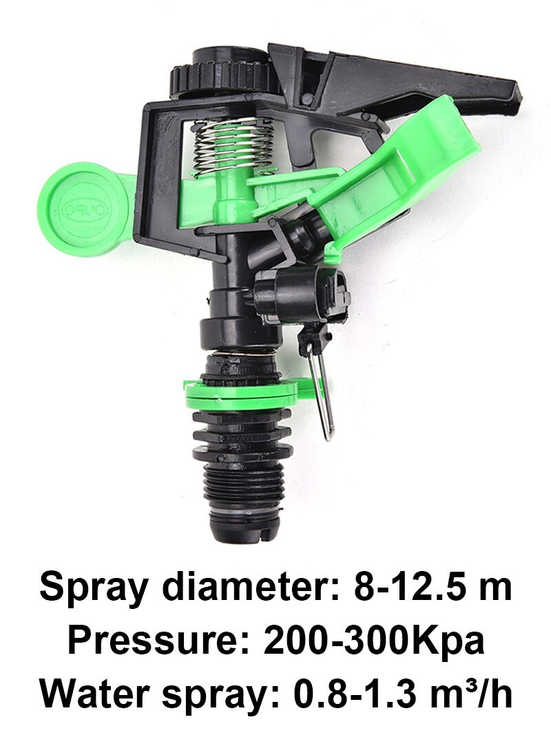 360 Degree Rocker Nozzle Rotating Jet Sprinkler For Yard Garden and Lawn Agriculture Irrigation Sprinkler Head 1/2" Male Thread: 11cm