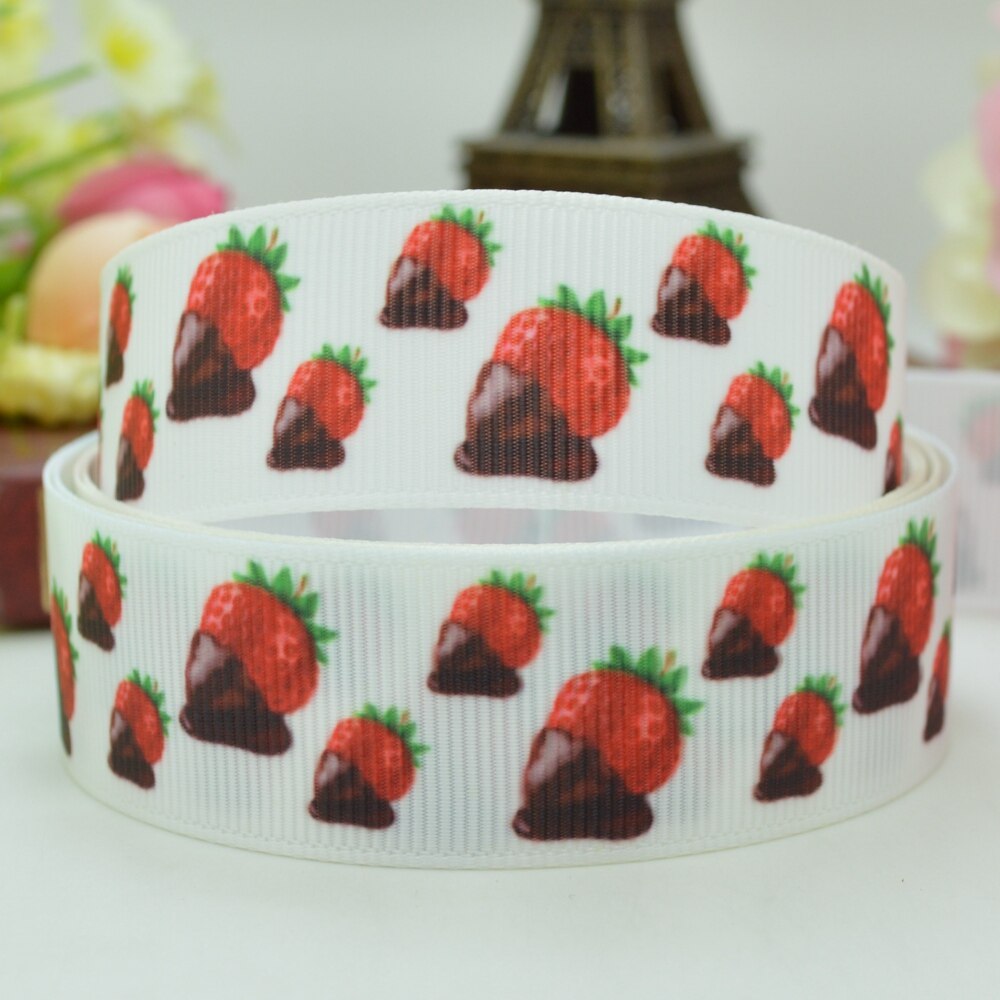 10 Yards 22Mm 7/8 "Fruit Avocado Lemon Gedrukt Grosgrain Lint Haar Boog Hoofddeksels Diy Haaraccessoires Retail