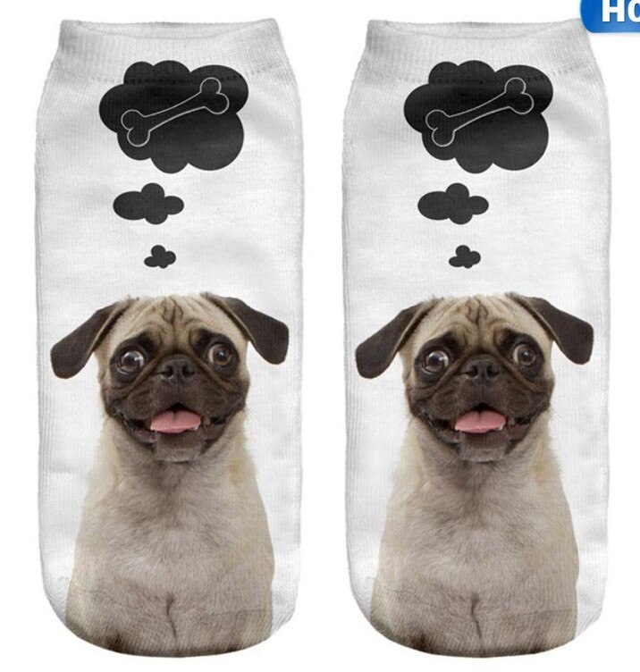 3D Afdrukken Kinderen Sokken Hond Mode Unisex Jongens Meisjes Christmas Sokken Lage Ankle Grappige Sok Voor 8-16T Kids: 21