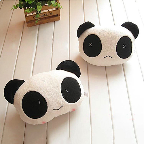Bilkudde 1 st härlig panda för auto bil nackstöd kudde nackstöd kudde mat bil kudde