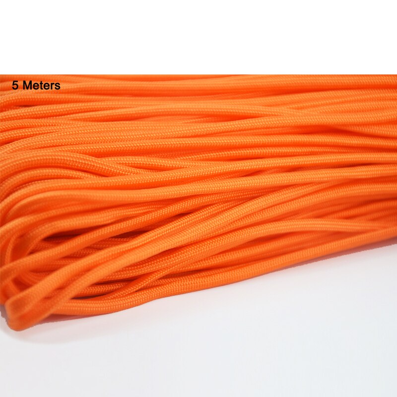 5 Meters Survival Paracord Rope Cuerda 4mm 7 Strands Ropes Outdoor Tools Mil Spec Type III Escalada Paracorde Bracelets Paracord