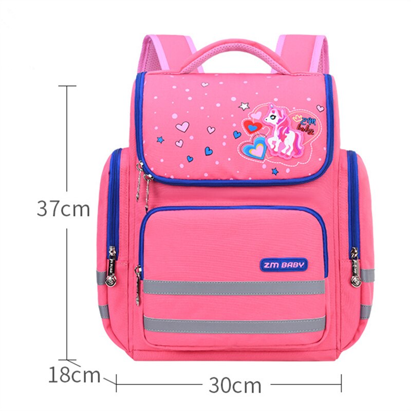 Kids School Tassen Voor Kleuterschool Mode Rugzak Cartoon Gedrukt Kinderen Waterdichte Schooltas Ruimte School Rugzakken: L pink