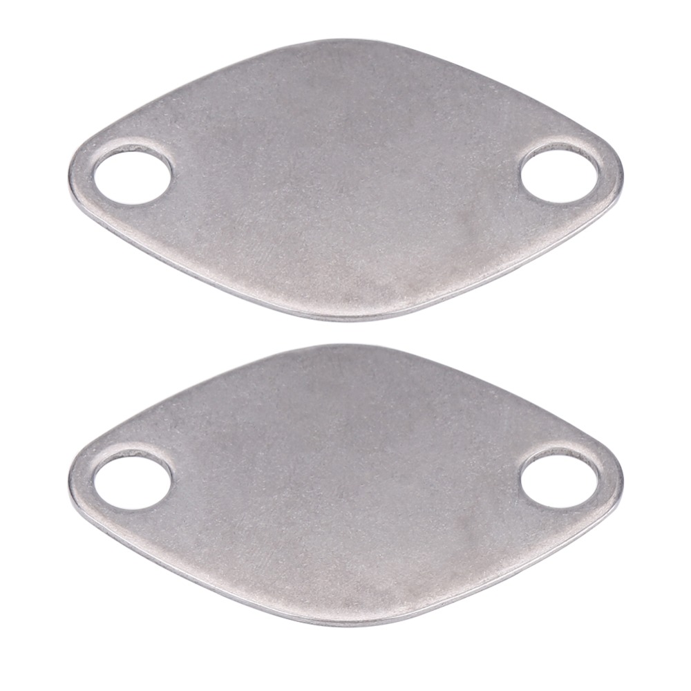 kit piastra di chiusura valvola EGR 2 pezzi per RENAULT ESPACE LAGUNA maestro TRAFIC VAUXHALL MOVANO acciaio inossidabile