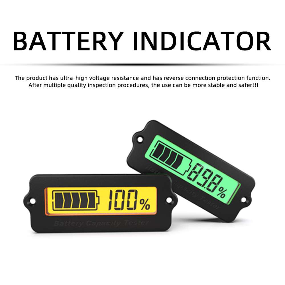 12v 24v 48v ly6w ly7s lithium li-ion lipo batteri kapacitetsindikator lcd-display blybatteri detektor tester