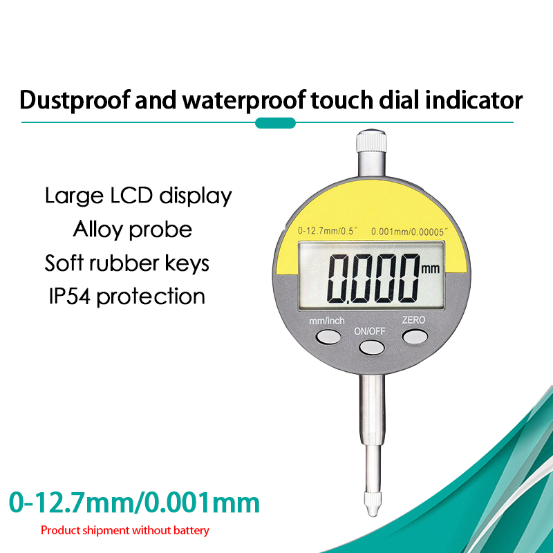 Digital Micrometer 0.001mm Electronic Micrometer Metric / Inch 0-12.7mm /25.4mm Precision Dial Indicator Gauge Met