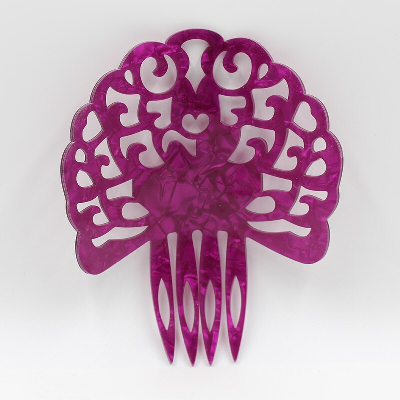 Haar kam azijnzuur plaat een verscheidenheid van kleur modieuze vrouwelijke partij hoofdtooi decoratie: 5