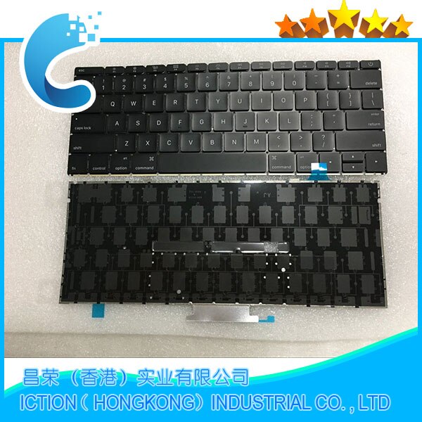 Teclado eua a1534 12 "a1534, teclado para macbook retina 12", layout eua com luz de fundo mlha2 mlhc2 emc2991 2016