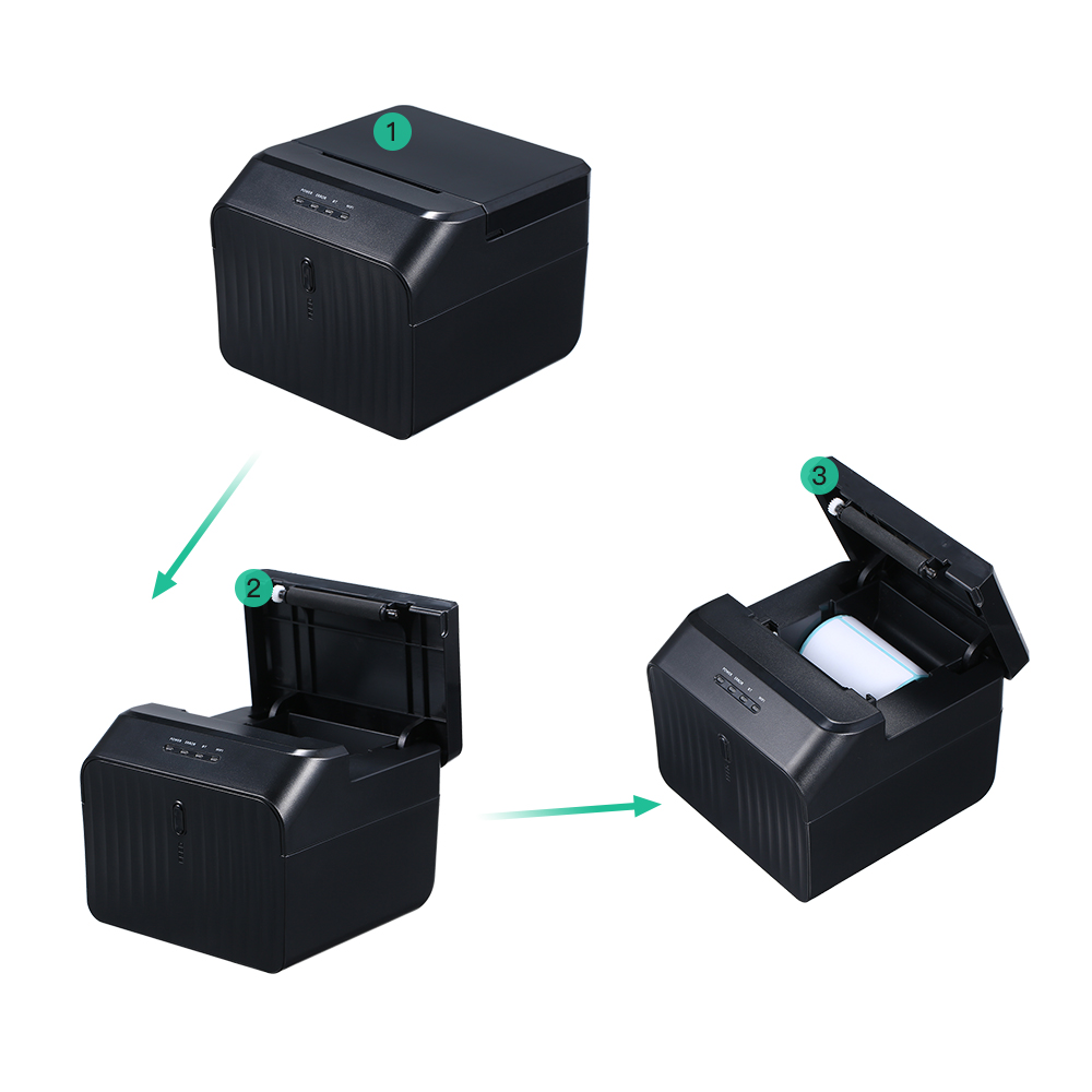 Etikett Drucker Hohe BT Drucker Qr Code Aufkleber Barcode Thermische Kleber Kleidung Etikett Drucker 58mm für einkaufszentren