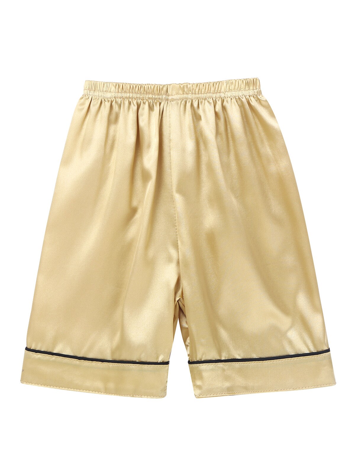 Zomer Kinderen Nachtkleding Sets Unisex Clasic Zijden Pyjama Nachtkleding Outfit Korte Mouw Slaap Set Jongens Meisjes Nachtkleding Loungewear