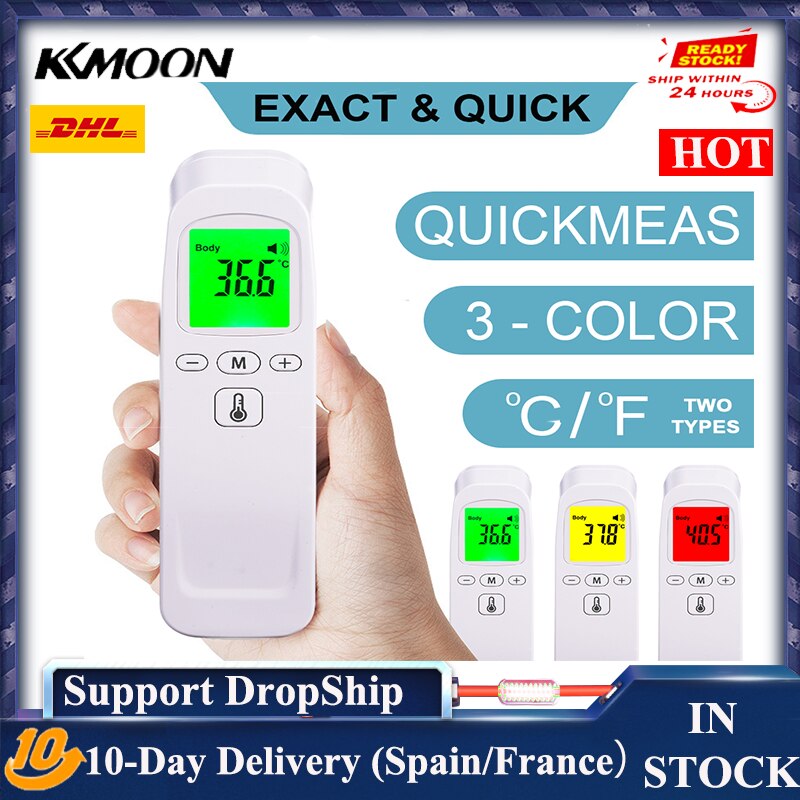 Wall-mounted Infrared Thermometer Non-contact Thermometers with Fever Alarm LED Digital Temperature Measurement for Surface Obje: Type 8