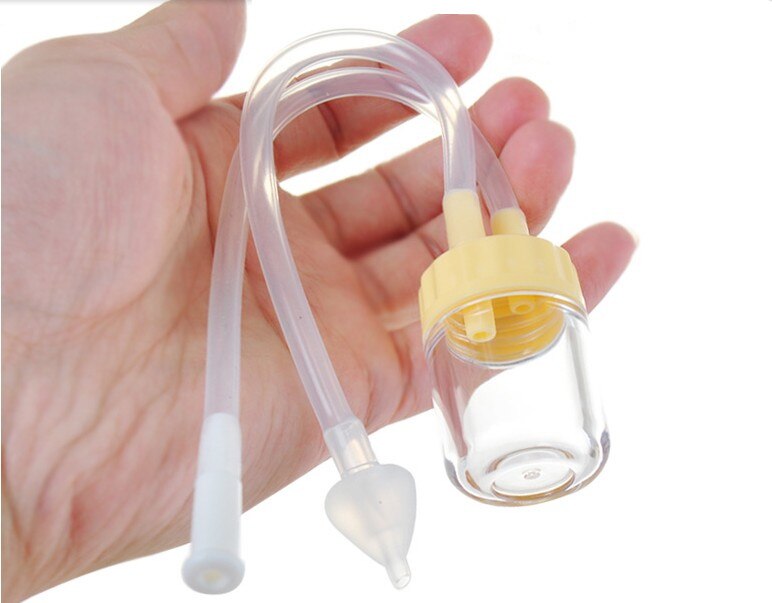 Newborn Baby Safe Nose Cleaner Vacuum Suction Nasal Mucus Runny Aspirator Inhale: Staw type