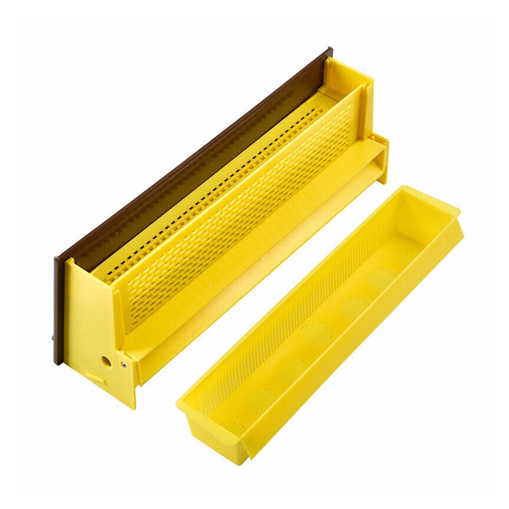 Yellow Plastic Pollen Trap Multifunctional Removable Bee Honey Hive Entrance Pollen Collector For Apiculture Beekeeping Tools