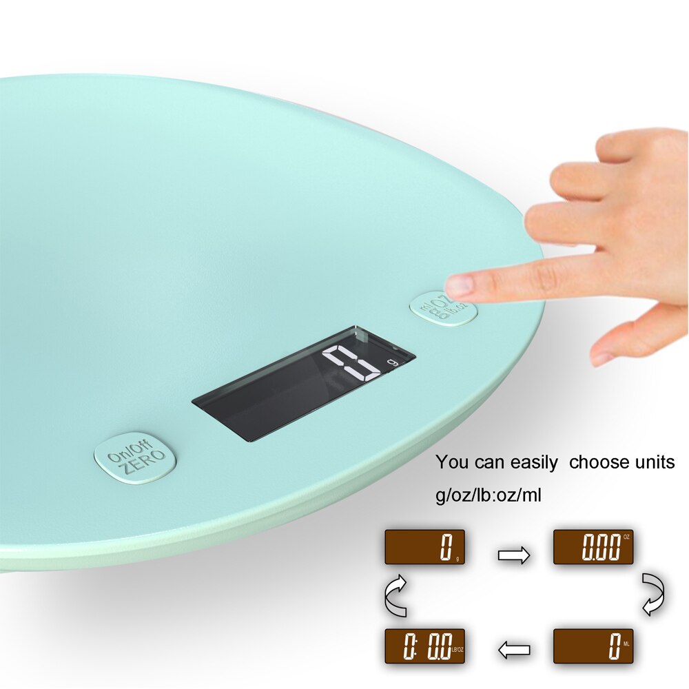Smart Kitchen Scale10kg Bluetooth APP Electronic Weight Scales Food Balance Weighing Measuring Tool Nutrition Analysis