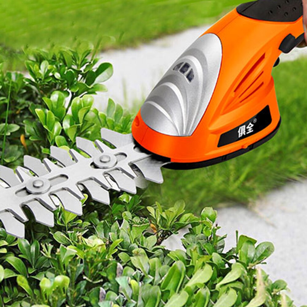 3.6V rechargeable electric hedge trimmer cordless garden tool lawn mower lawn mower electric trimmer 2 in 1 lithium ion cordless