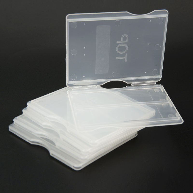 10PCS Portable Lab ABS Plastic Microscope Slides Holder Dispenser Box 2PCS Capacity Case