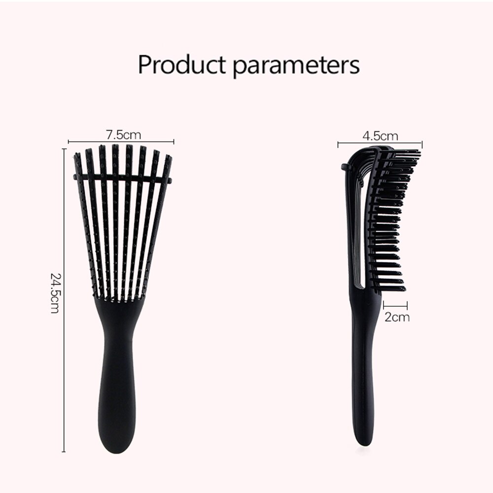 Brosse démêlante 4c brosse démêlante pour cheveux bouclés mouillés épais cheveux crépus ajuster Massage du cuir chevelu démêler brosse à cheveux # RD-15