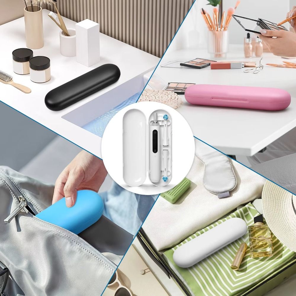 Tragbare Reisebox für elektrische Zahnbürsten, kompaktes , staubdicht, tragbare Zahnbürstenbox, tägliche Aufbewahrung für Oral B IO