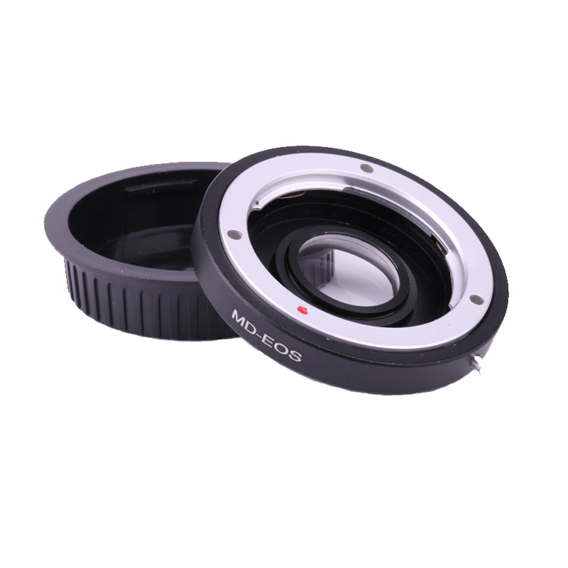 Anillo adaptador de montaje de lente para Minolta MD, anillo adaptador de lente con lente correctiva, compatible con cámara Canon EOS EF