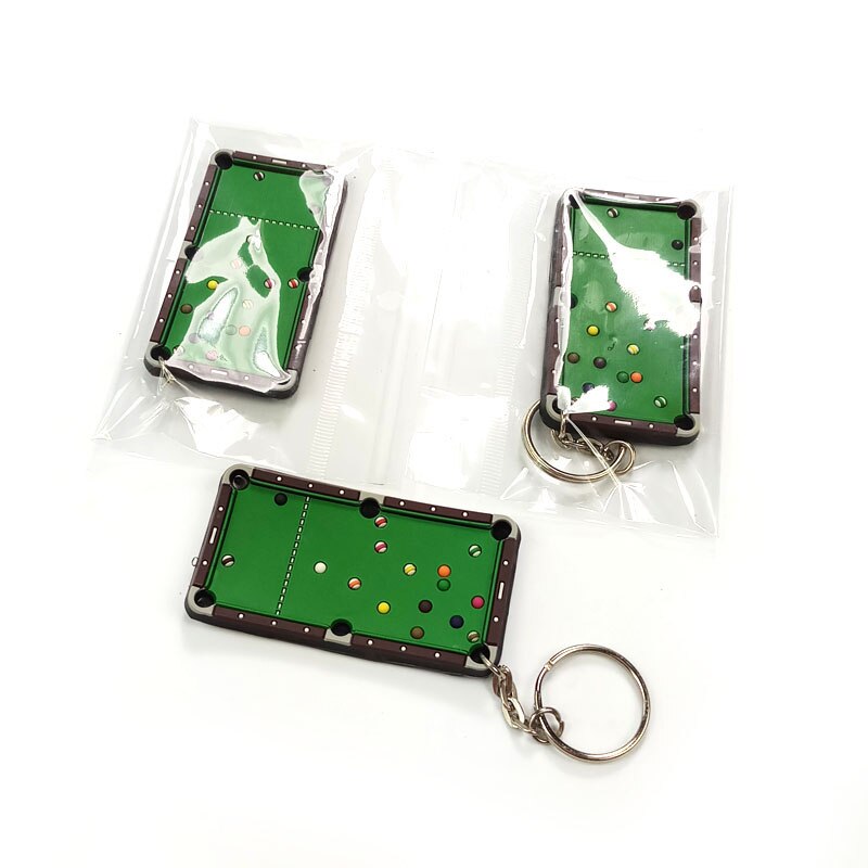 2 st mjukt gummi snookerbord nyckelringar biljardbord tillbehör porslin
