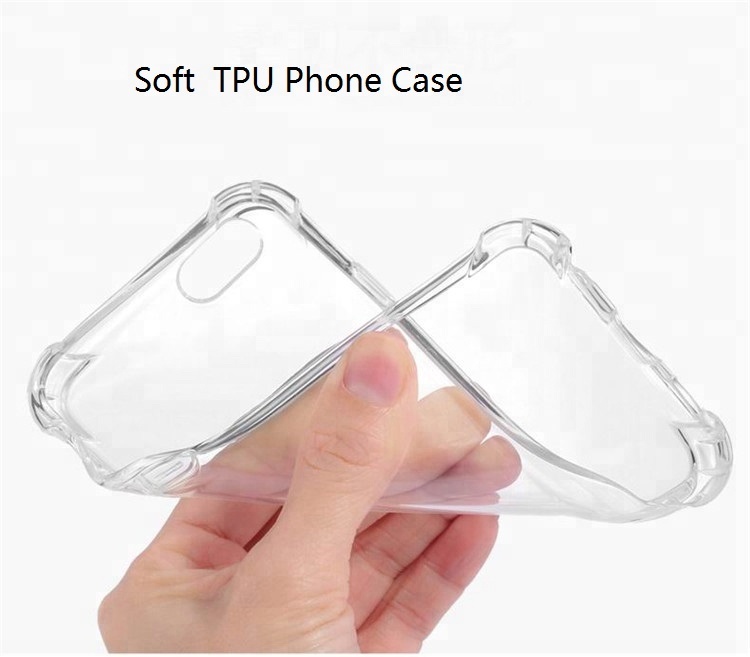 Transparent Clear Soft TPU Shockproof Mobile Phone Cover For iPhone X Case