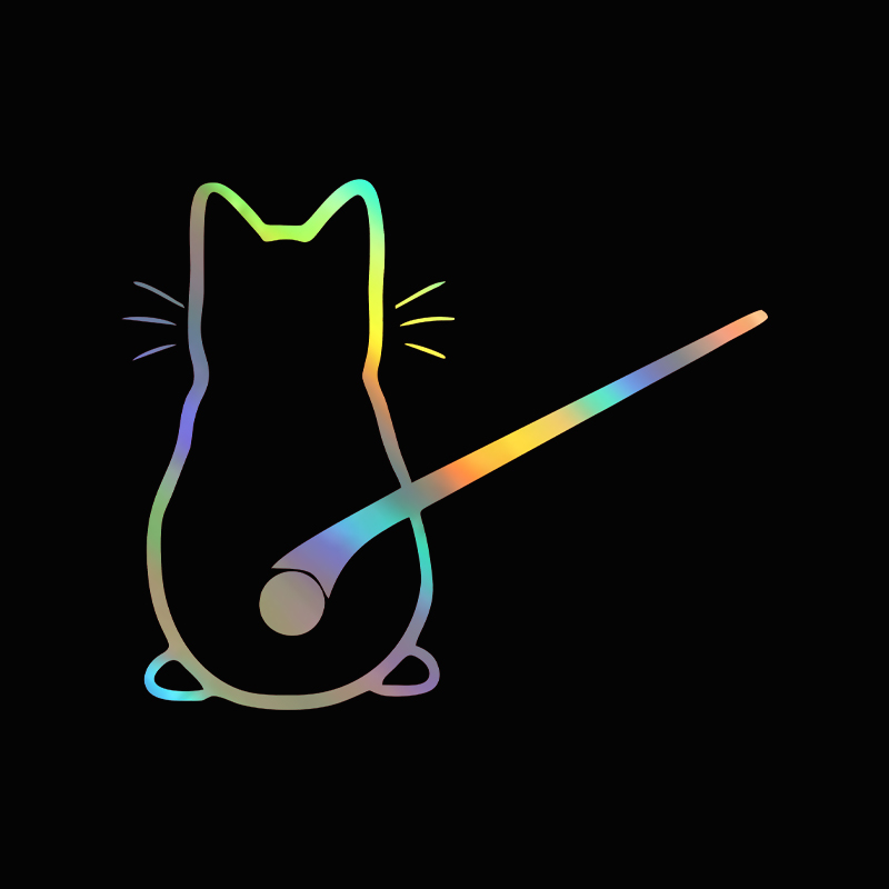 Auto-Innenaufkleber, Kunstdesign, lustige Autoaufkleber für Katzen, Fenster, Heckscheibe, Auto-Dekoration, Auto-Styling-Aufkleber und Abziehbilder