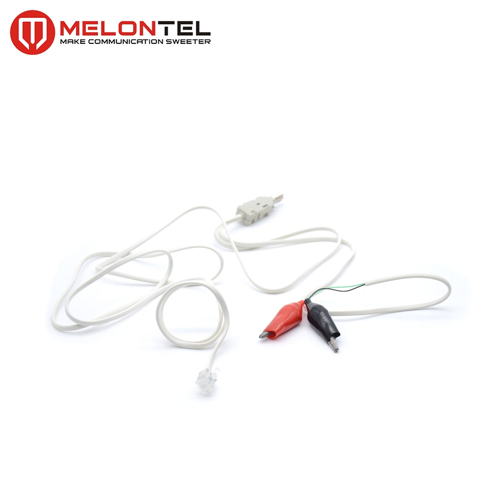 MT-2154 2 pin test kabel RJ11 stecker telecom test kabel mit alligator clip