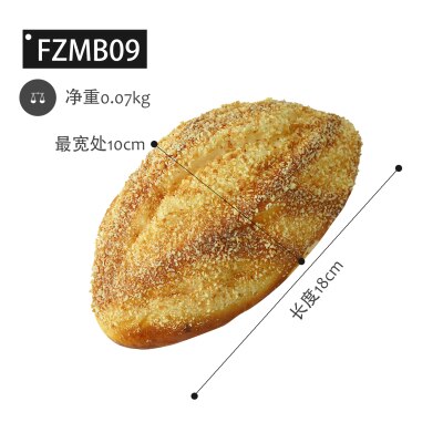 Baking butikk vindu vise modellen av simulering brød og baguette baguette kjøkken myk mat fotografering rekvisitter: Mørkegrå
