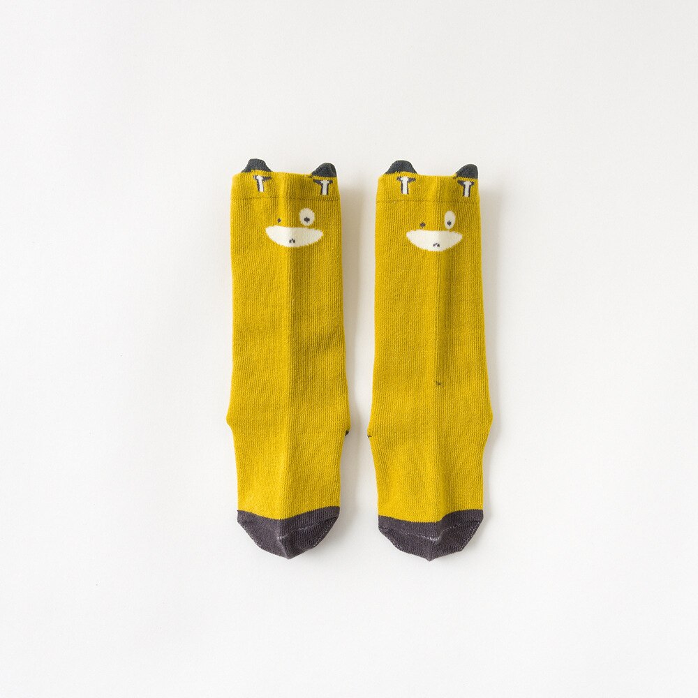 Lente En Herfst Antislip 0-3T Baby Meisjes Sokken Losse Mond Kids Sokken Cartoon Lange Buis jongens Sokken Zuigeling Knie Hoge Sokken: 6 / S 0-1T( Bottom10CM)