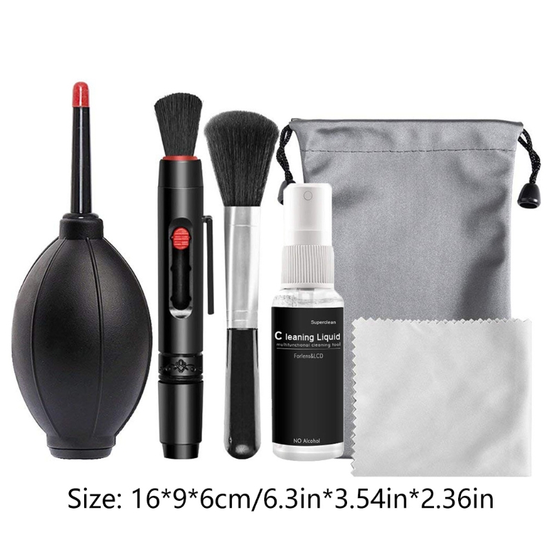 6 in 1 Kamera Reinigung Bausatz, professionelle DSLR Objektiv Reinigung Werkzeug mit tragbar Lager Tasche für CCD Sensor Objektiv Tastaturen