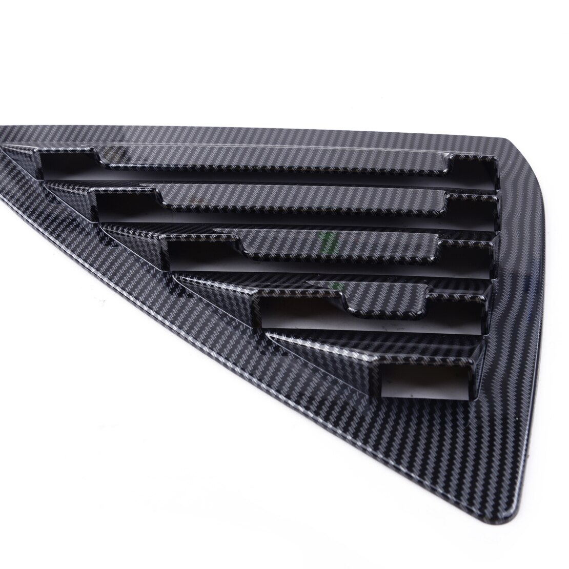 DWCX Carbon Fiber Black Car Auto Rear Window Louver Cover Vent Fit For Nissan Sentra Sedan