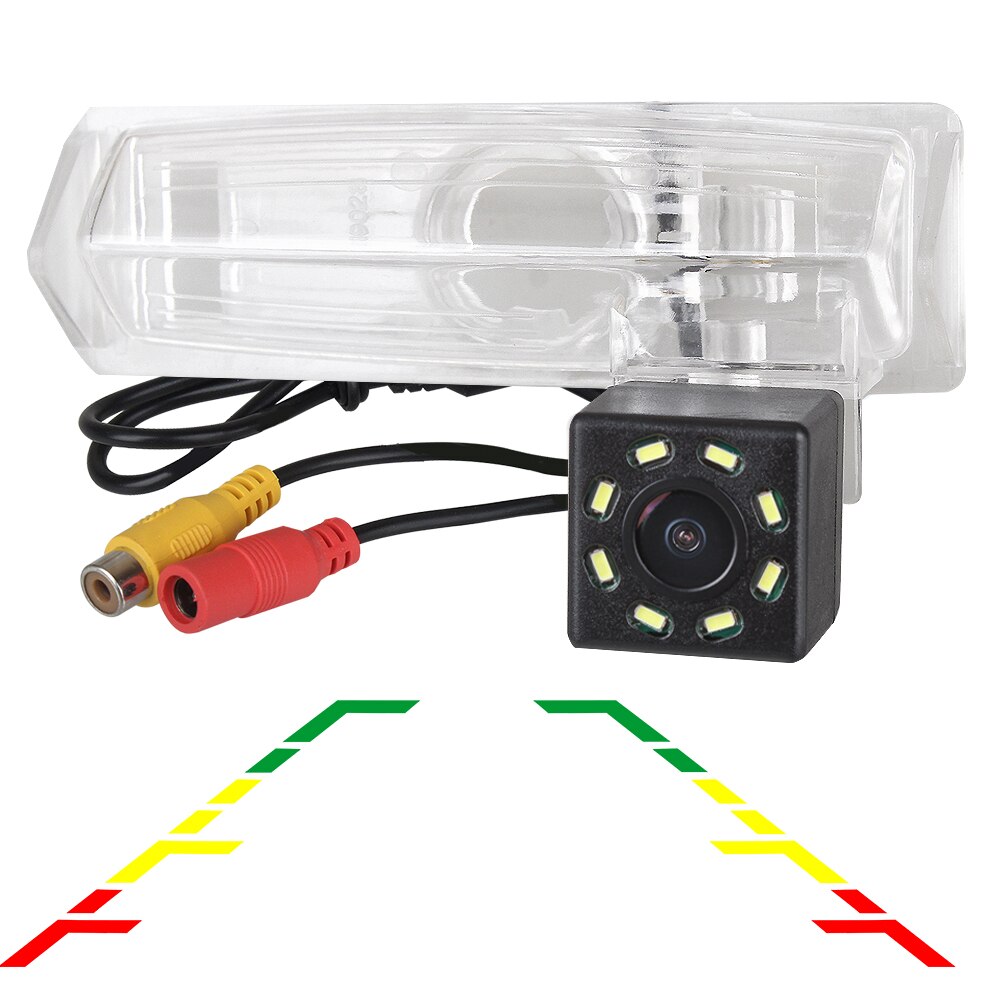 ZIQIAO for Lexus RX ES RX300 RX330 RX350 ES300 ES330 Toyota Aurion Camry Dynamic Trajectory Tracks Rear View Camera HS125: 8 LED linear track