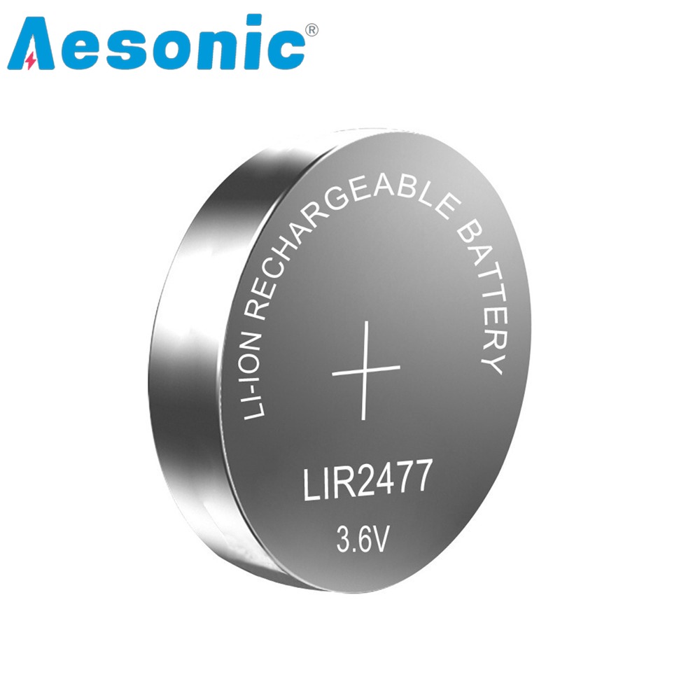 10 teile/los 3,6 V 200 mAh LIR2477 Knopfbatterie Lithium-Akku Knopfzelle für Uhr Rechner Tablet Ersetzt CR2477