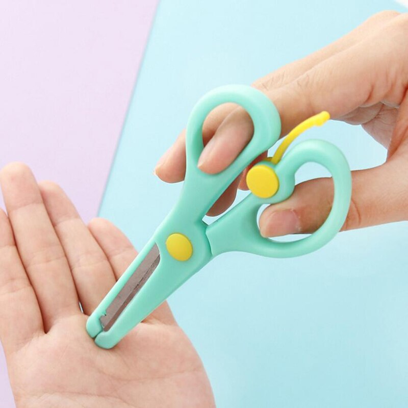 de lindo Mini estudiante de escuela tijeras con dibujos ABS tijeras para cortar papel comprar 2 uds enviar
