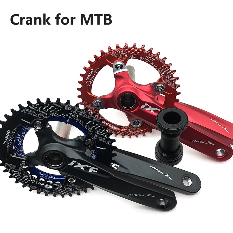 Mtb Mountainbike Fiets Holle Geïntegreerde Crank Ixf Gemodificeerde Enkele Schijf 104BCD 32 34 36 38 40 42T Crankstel trapas