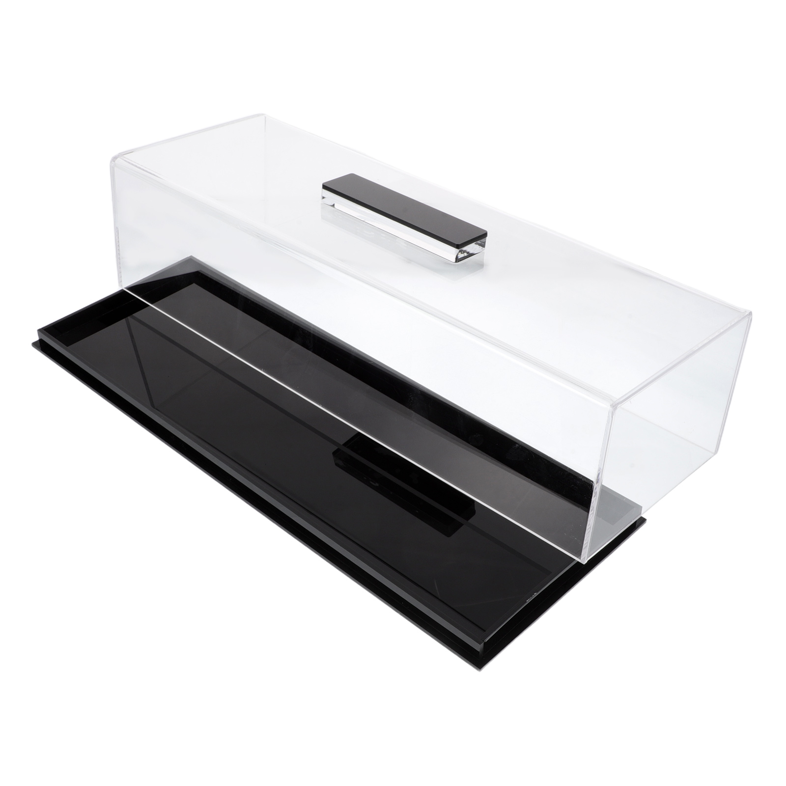 Multifunctional Acrylic Cake Stand Rectangular Dessert Display Tray Clear Lid Portable Bread Cookie Holder Charcuterie Board