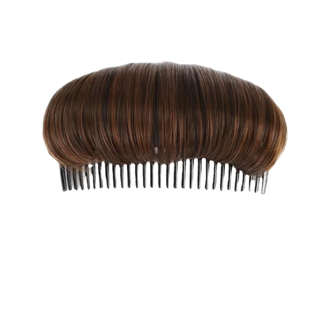 Invisible Fluffy Hair Pad Wig Cushion Comfortable High Temperature Fiber Insert Comb Fluffy Hair Clip Increase Hair Style Tools: Clear