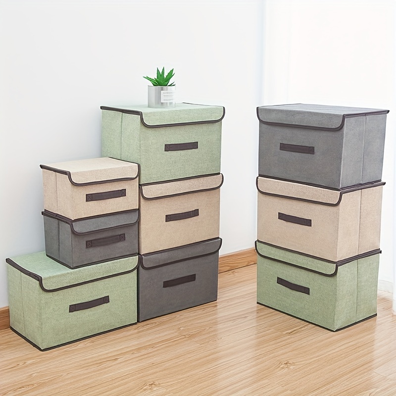 Household Fabric Storage Box Foldable Clothing Storage And Finishing Box Multi-purpose Non-woven Dust-proof Storage Box