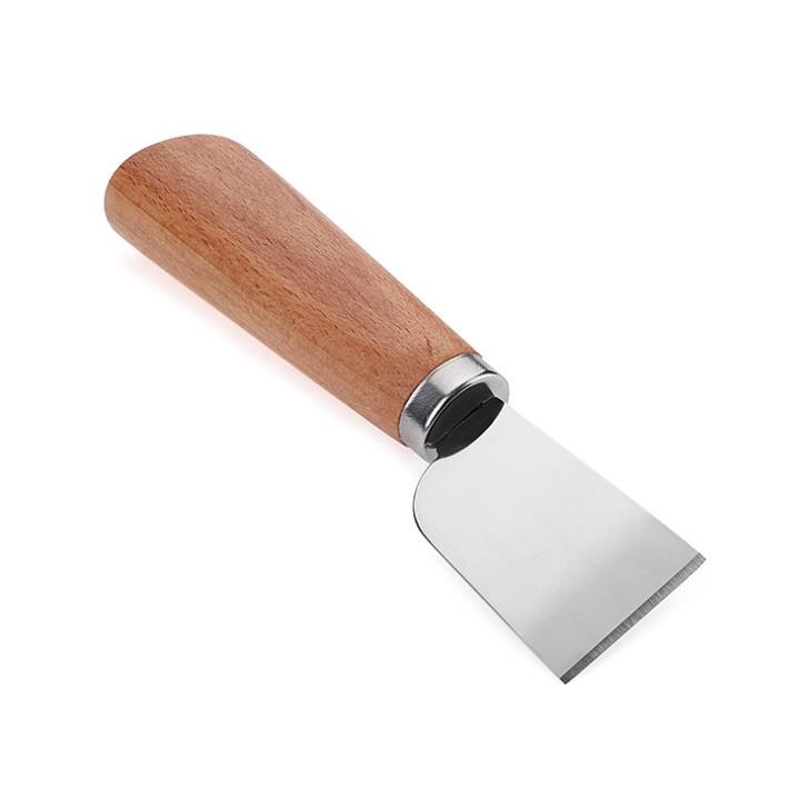 Märke bok trä färg handtag skarpt läder pyssel kniv, läder skärande handarbetsverktyg: Original träfärg