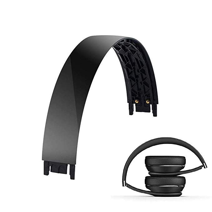 Ersatz Stirnband Kunststoff Shell für Beat Solo 3 3,0 Drahtlose Kopfhörer Reparatur Teile Kopf Band: Black