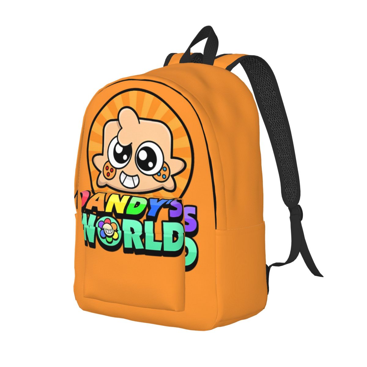 Dandys World Backpack for Men Women Teenage Student Hiking Travel Daypack Cartoon Game Laptop Computer Shoulder Bag Durable: 16 inches / Ivory