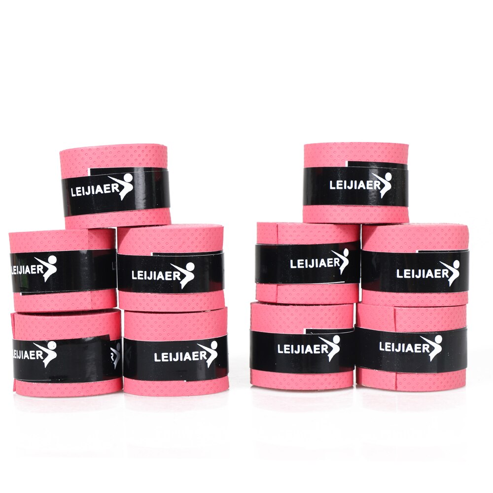 10 unids/lote raqueta de Tenis de la PU sobregrip antideslizante sudor absorbe suave de grifos Tenis raqueta amortiguador seco/vibración de mal gusto puños
