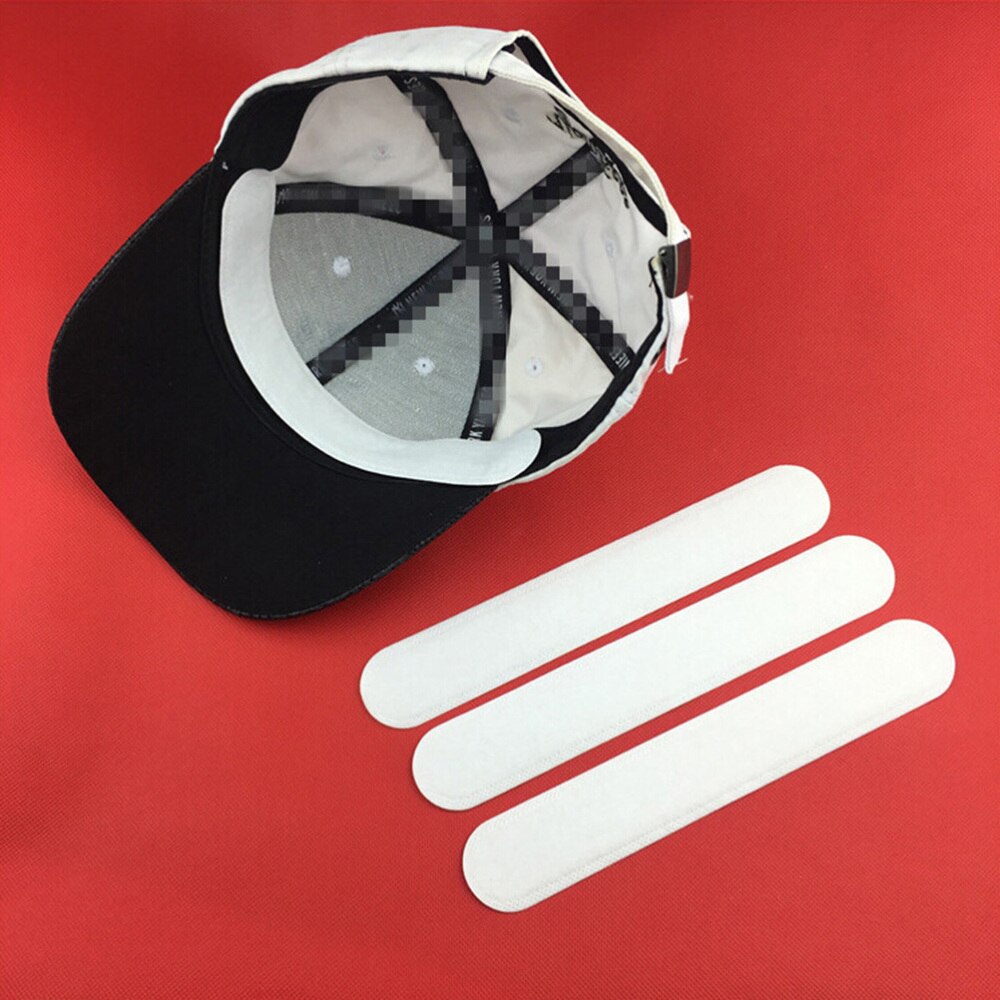 20pcs Caps Sweatband Cotton and Paper Soft Comfortable White Reducing Tape Hat Size Reducer Hats Sweatband for Men Women